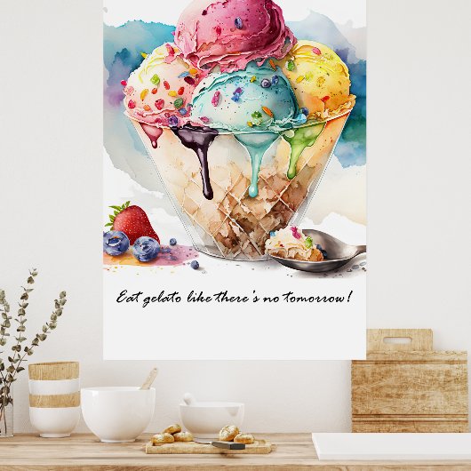 Zachte poster (Keuken)