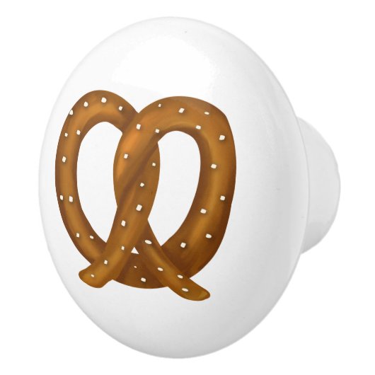 Zachte pretzel eigenzinnige Schattigee hardware Keramische Knop (Rechts)