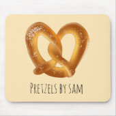 Zachte pretzel met zout muismat (Voorkant)