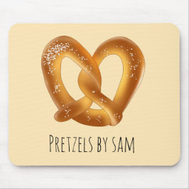 Zachte pretzel met zout muismat