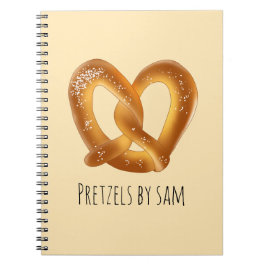 Zachte pretzel met zout notitieboek
