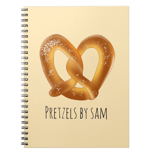 Zachte pretzel met zout notitieboek (Voorkant)