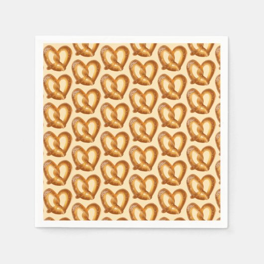 Zachte pretzel met zout servet (Voorkant)