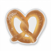 Zachte pretzel met zout sticker (Voorkant)