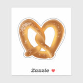 Zachte pretzel met zout sticker (Vel)