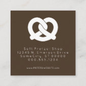 Zachte pretzels Loyaliteit Stempel Kleur Aanpasbaa Klantenkaartje (Achterkant)