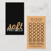 zachte pretzels punch klantenkaartje (Voorkant / Achterkant)