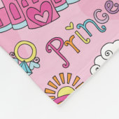 Zachte Prinses Vliesdeken Fleece Deken (Hoek)