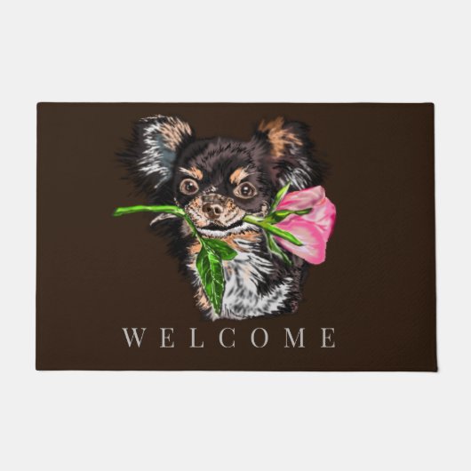 Zachte Puppy Deurmat Welkom (Voorkant)