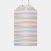 Zachte regenboog Baby shower "Dank u" Cadeaulabel (Achterkant)