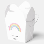 Zachte regenboog baby shower Favor Box Bedankdoosjes (Geopend)