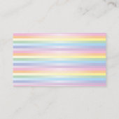 Zachte regenboog baby shower Luier Raffle Informatiekaartje (Achterkant)