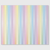Zachte regenboog cadeaupapier (Vlak)
