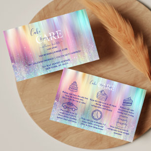 Zachte Regenboog Esthetische Cake Verzorging  Visitekaartje
