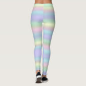 zachte regenboog holografisch | pastel leggings (Achterkant)