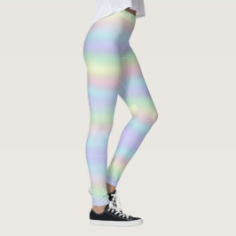 zachte regenboog holografisch | pastel leggings