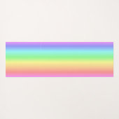 zachte regenboog van kleuren op een jogasmat yogamat (Achterkant (horizontaal))