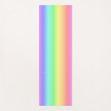 zachte regenboog van kleuren op een jogasmat