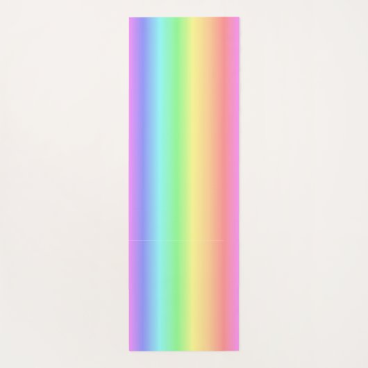 zachte regenboog van kleuren op een jogasmat yogamat (Achterkant)