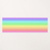 zachte regenboog van kleuren op een jogasmat yogamat (Voorkant (horizontaal))