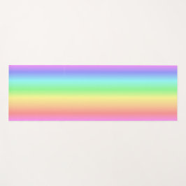 zachte regenboog van kleuren op een jogasmat yogamat