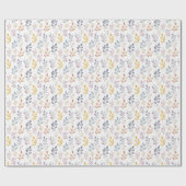 Zachte regenboogbladeren op wit cadeaupapier (Vlak)