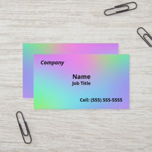 Zachte regenbooggradiënt Visitekaartjes