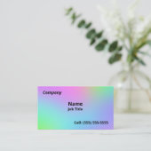 Zachte regenbooggradiënt Visitekaartjes (Staand voorkant)