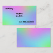 Zachte regenbooggradiënt Visitekaartjes (Voorkant / Achterkant)