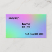 Zachte regenbooggradiënt Visitekaartjes (Voorkant)
