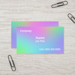 Zachte regenbooggradiënt Visitekaartjes