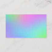 Zachte regenbooggradiënt Visitekaartjes (Achterkant)