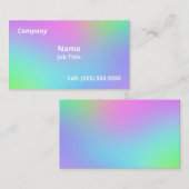 Zachte regenbooggradiënt Visitekaartjes (Voorkant / Achterkant)