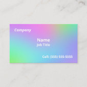 Zachte regenbooggradiënt Visitekaartjes (Voorkant)