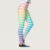 Zachte regenbooggradiëntstrips leggings (Rechts)