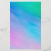 Zachte regenboogkleurige hemel briefpapier (Voorkant)