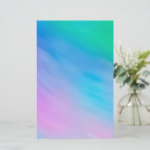Zachte regenboogkleurige hemel briefpapier (Staand voorkant)
