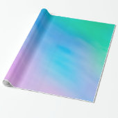 Zachte regenboogkleurige hemel cadeaupapier (Uitgerold)