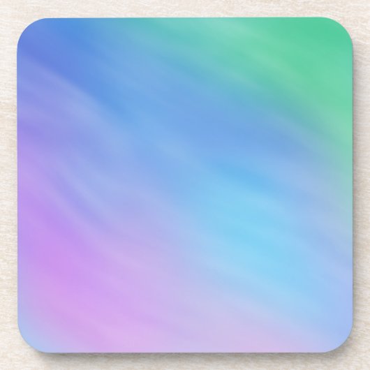 Zachte regenboogkleurige hemel drankjes onderzetter (Voorkant)