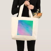 Zachte regenboogkleurige hemel grote tote bag (Voorkant (product))