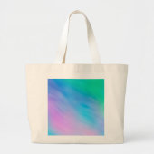 Zachte regenboogkleurige hemel grote tote bag (Voorkant)