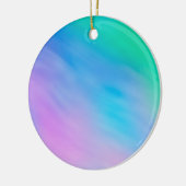 Zachte regenboogkleurige hemel keramisch ornament (Links)