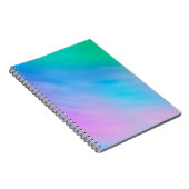 Zachte regenboogkleurige hemel notitieboek (Rechterzijde)