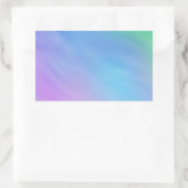 Zachte regenboogkleurige hemel rechthoekige sticker (Tas)