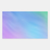 Zachte regenboogkleurige hemel rechthoekige sticker (Voorkant)