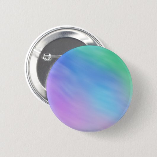 Zachte regenboogkleurige hemel ronde button 5,7 cm (Voorkant /achterkant)