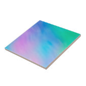 Zachte regenboogkleurige hemel tegeltje (Zijkant)