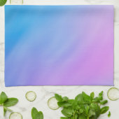 Zachte regenboogkleurige hemel theedoek (Gevouwen)