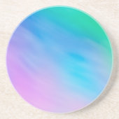 Zachte regenboogkleurige hemel zandsteen onderzetter (Voorkant)