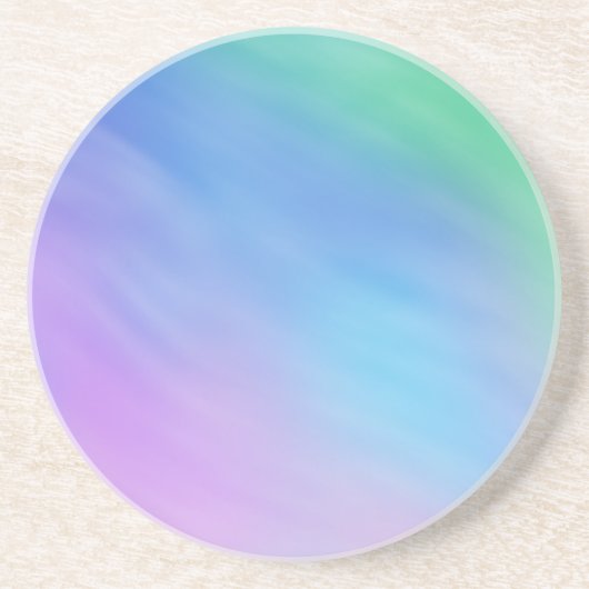 Zachte regenboogkleurige hemel zandsteen onderzetter (Voorkant)